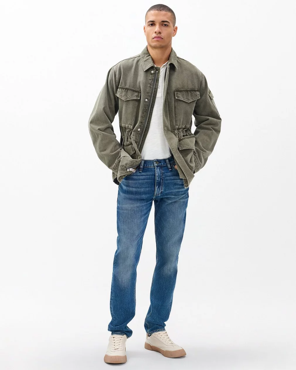 Vintage Slim-Fit Denim Jeans